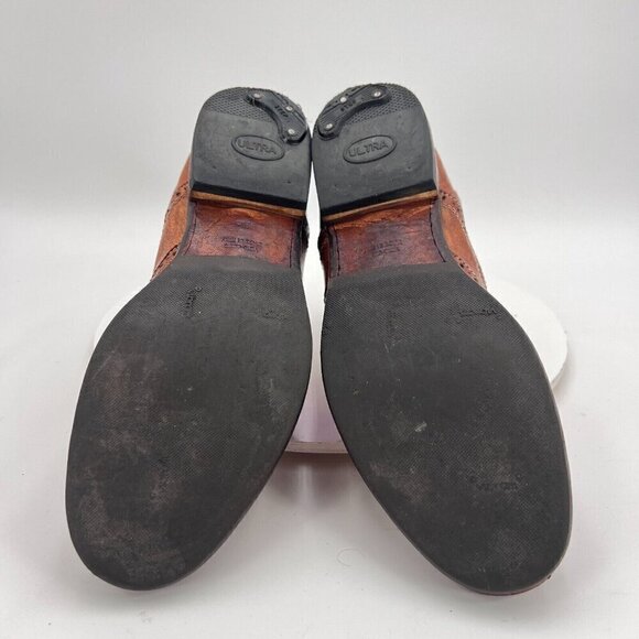 Paolo Lantorno Women Size EU 38 US 7 Brown Leather Wingtip Chelsea Boot - Picture 10 of 15